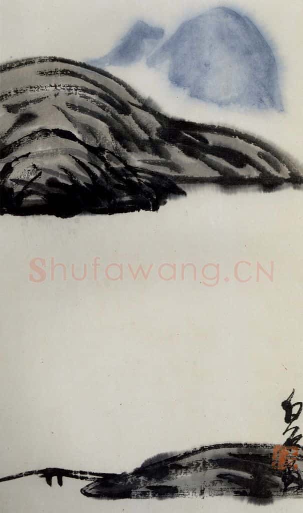 1921年 齐白石《山水册页》书画作品