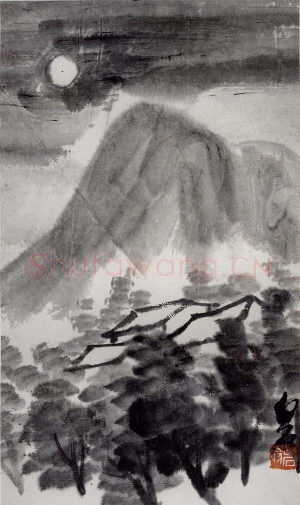 1921年 齐白石《山水册页》书画作品