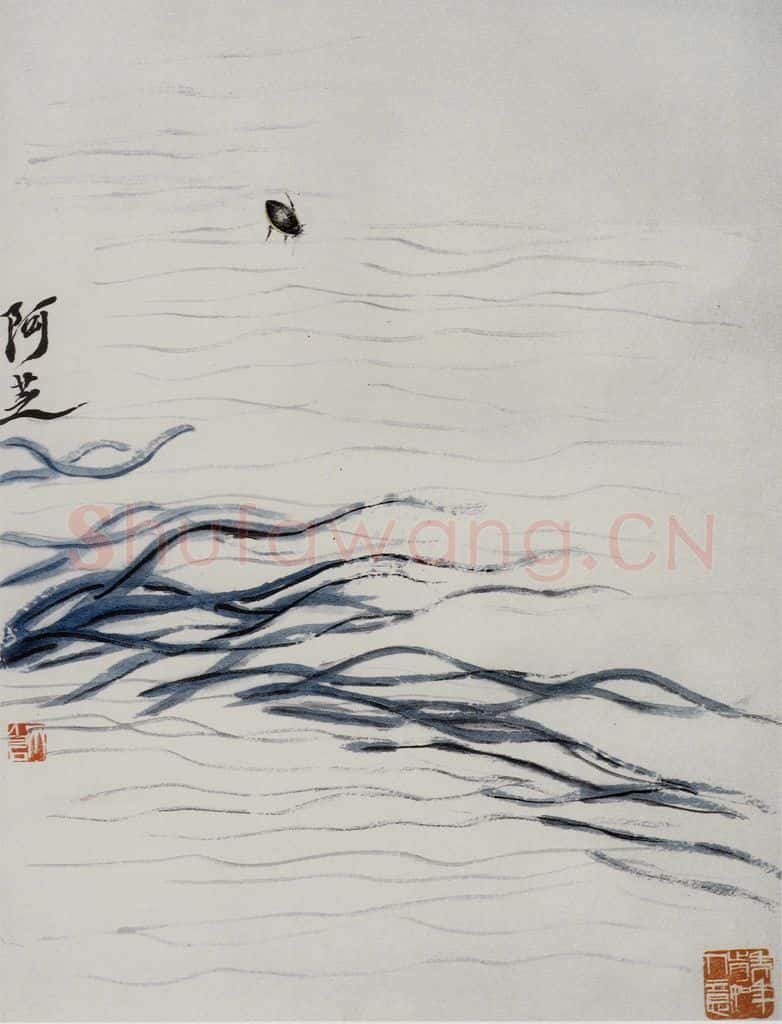 1948年 齐白石《花卉草虫册页》书画作品