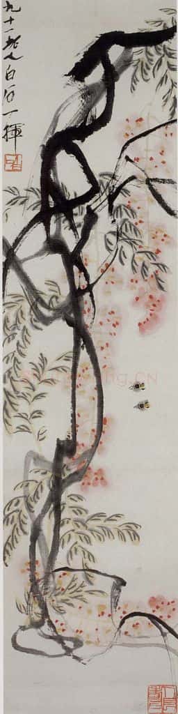 齐白石 紫藤 书画作品