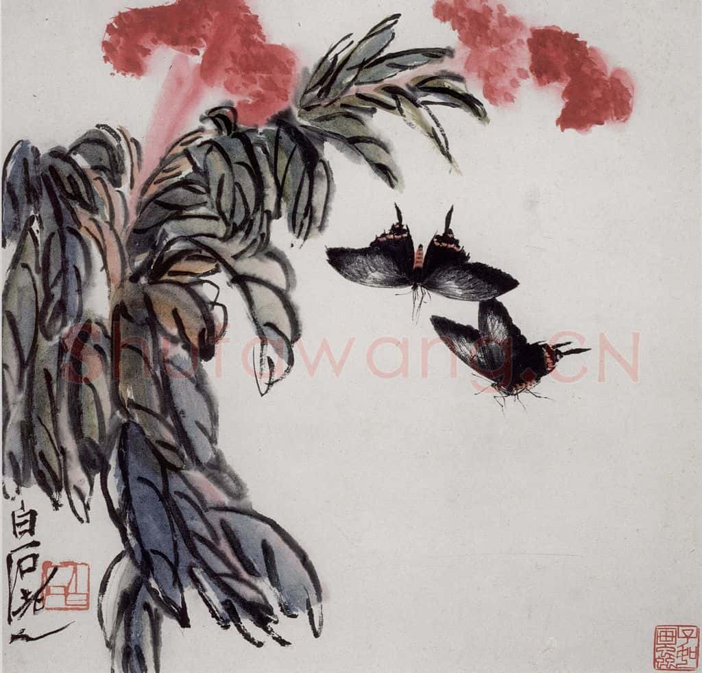 齐白石 虫草杂画册 书画作品