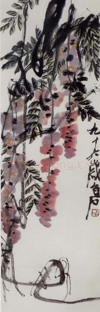  齐白石 紫藤 书画作品