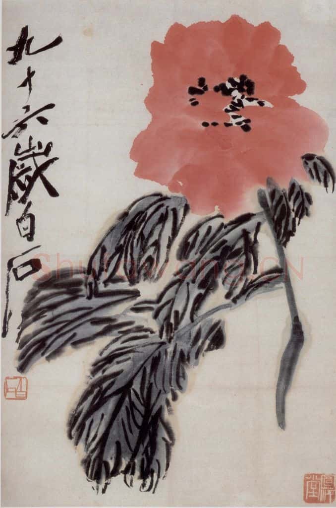  齐白石 牡丹 书画作品