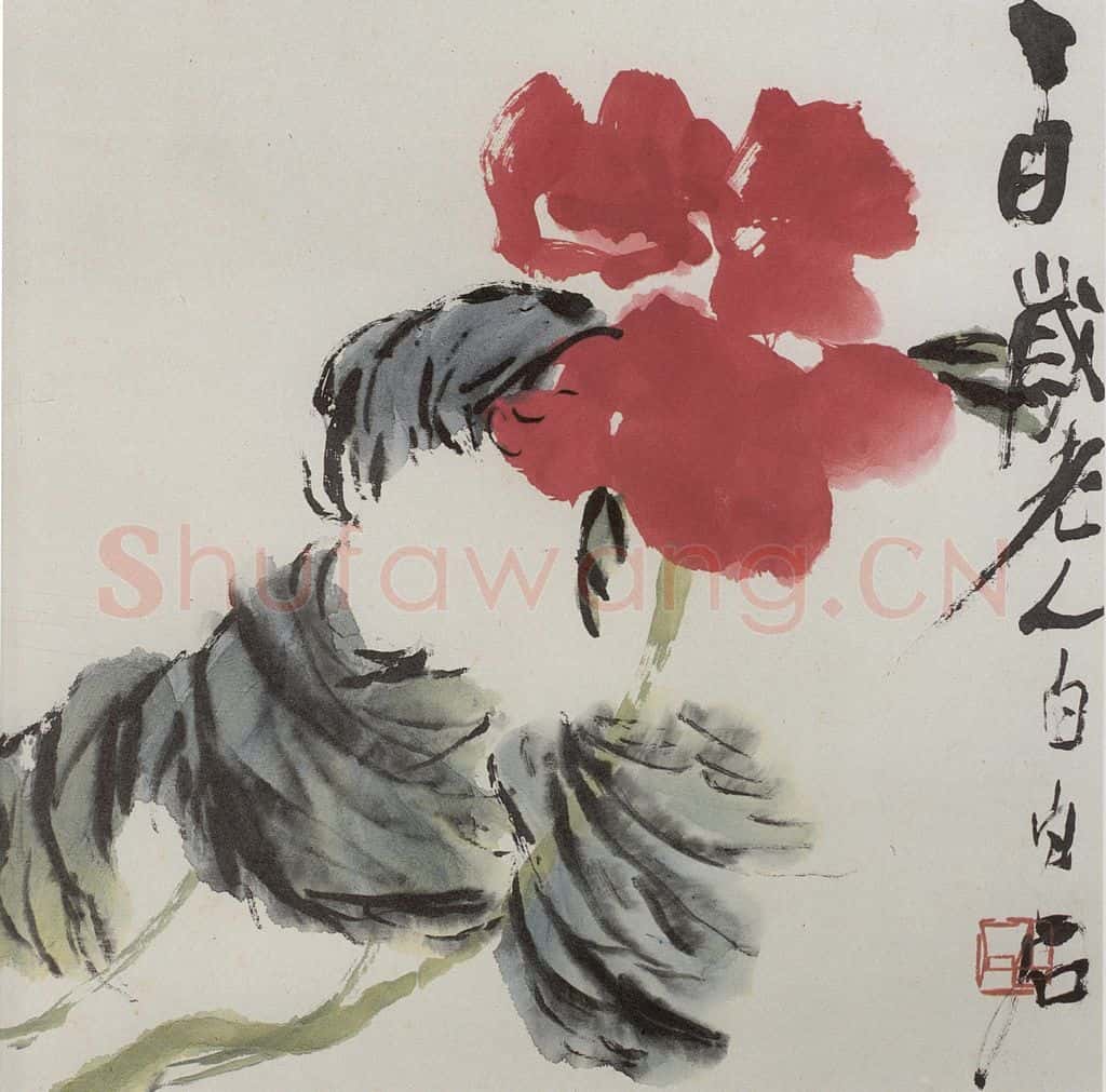  齐白石 牡丹 书画作品
