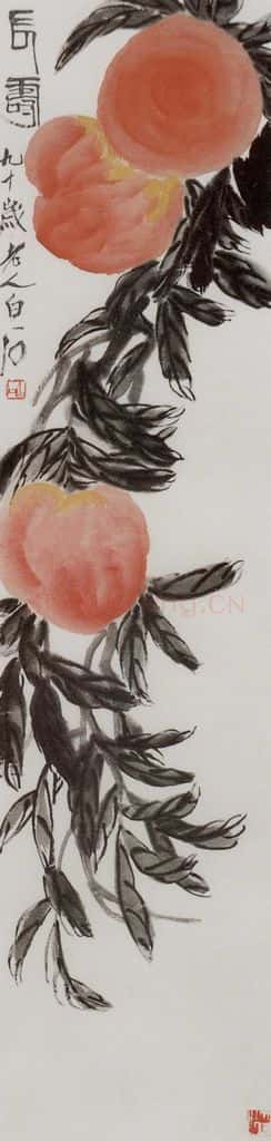 1950年 齐白石 长寿 书画作品