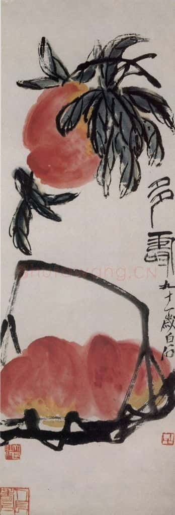 1951年 齐白石 多寿 书画作品