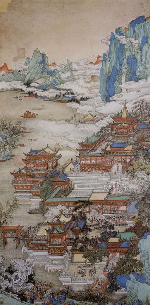 1970年 黄秋园《丽人行》书画作品