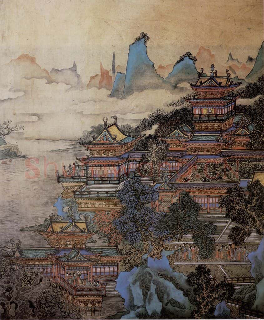 1974年 黄秋园《十宫图》书画作品