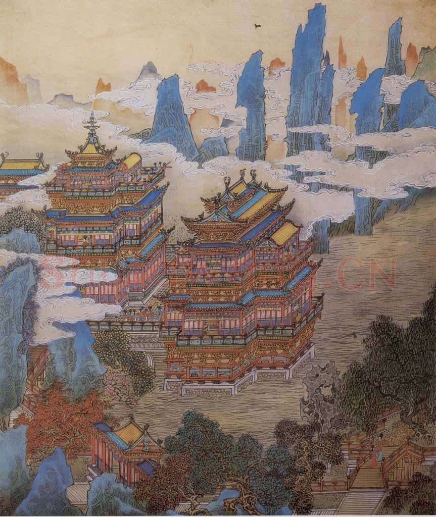 1974年 黄秋园《十宫图》书画作品