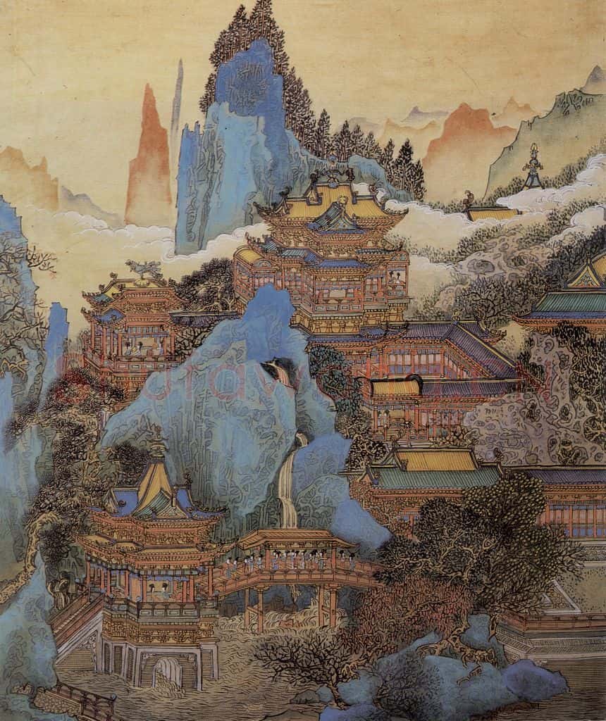 1974年 黄秋园《十宫图》书画作品