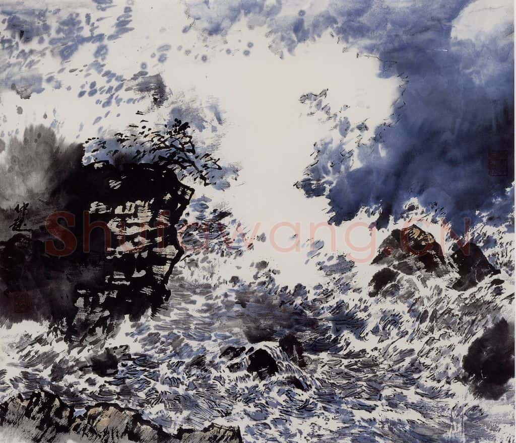  孔仲起《千堆雪》书画作品