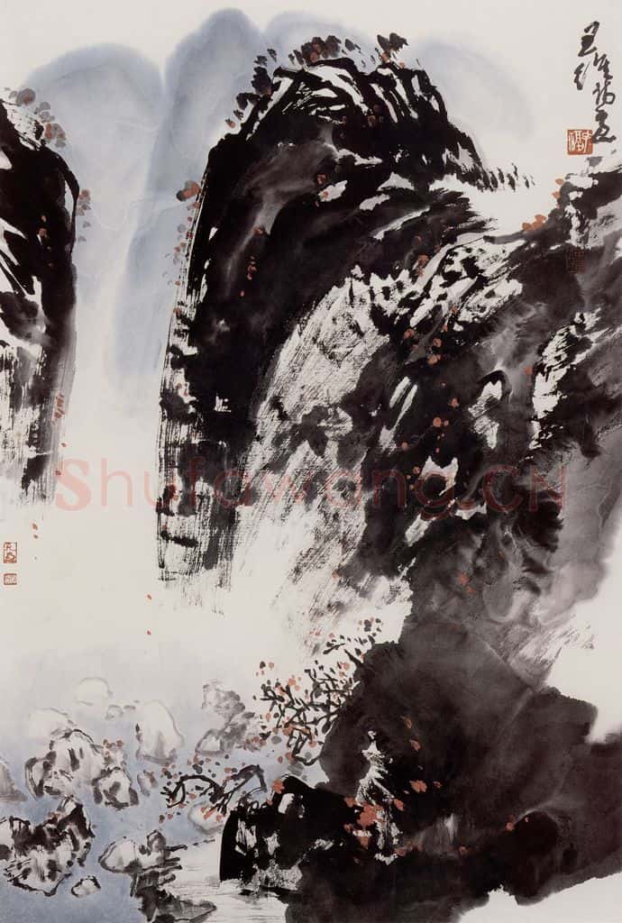  孔仲起《王维诗意》书画作品