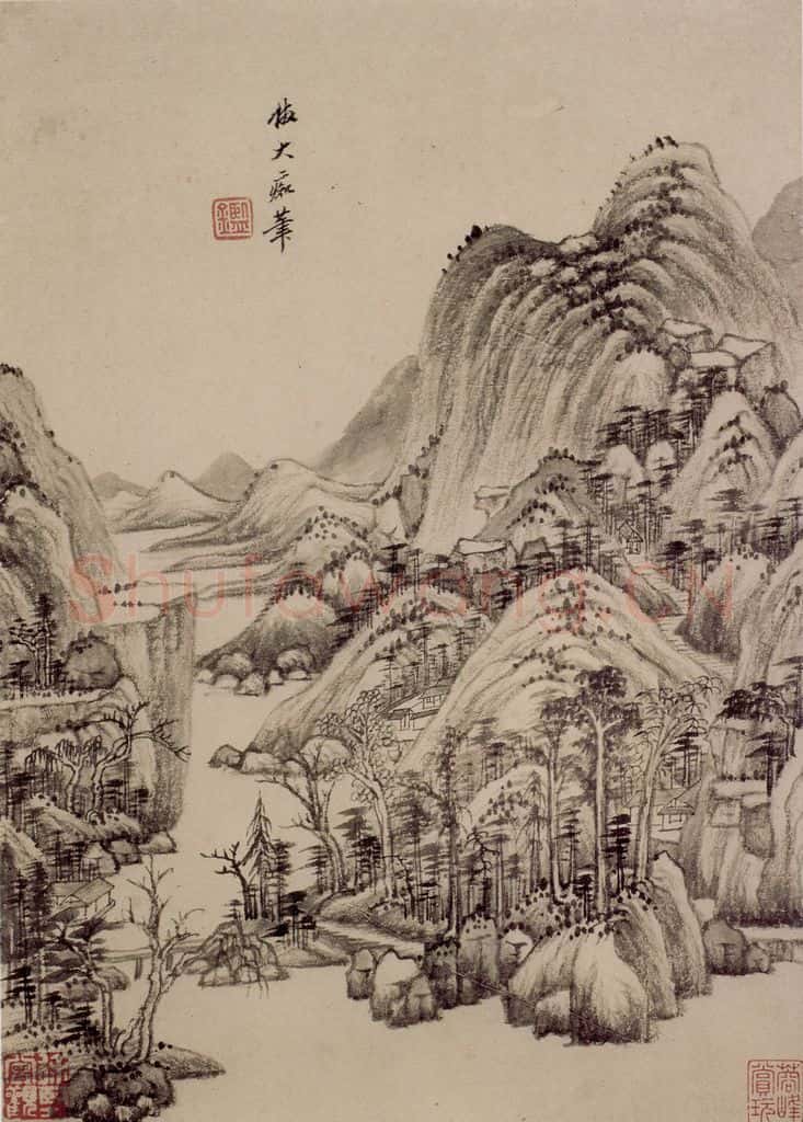 清 王鉴 仿古山水册 书画作品