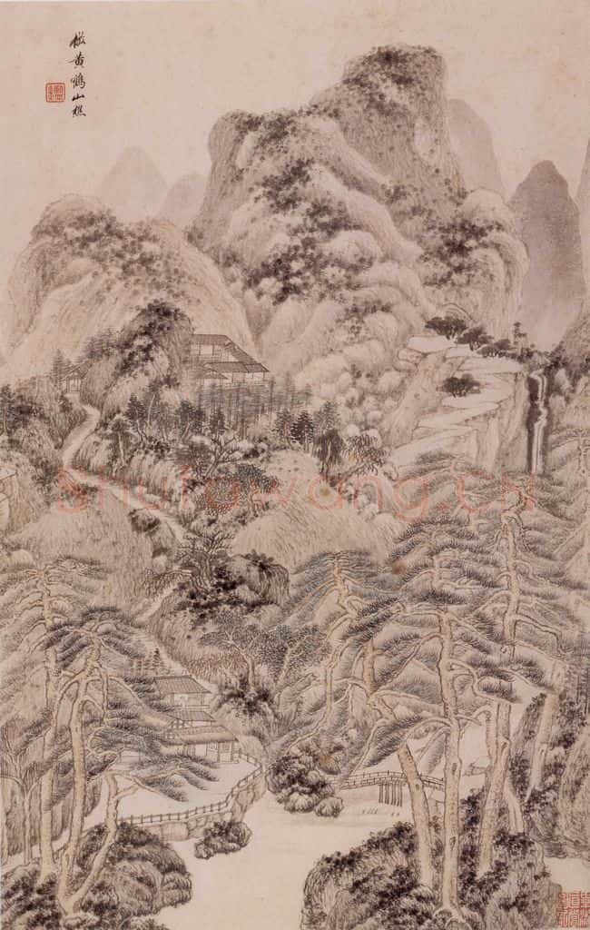 清 王鉴 仿宋元山水册 书画作品