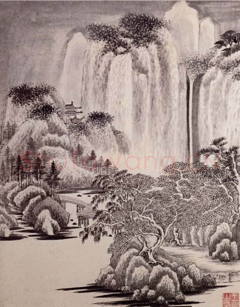 清 王鉴 仿古山水图册 书画作品