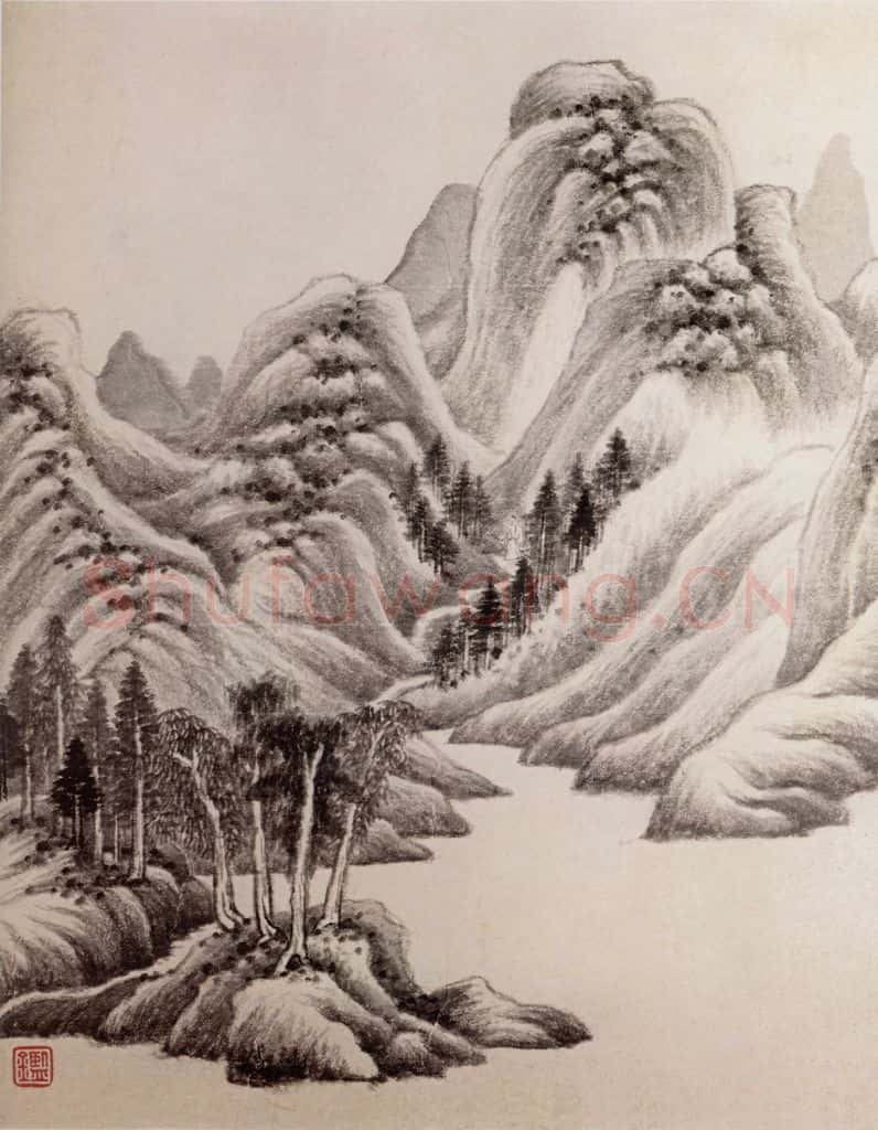 清 王鉴 仿古山水图册 书画作品