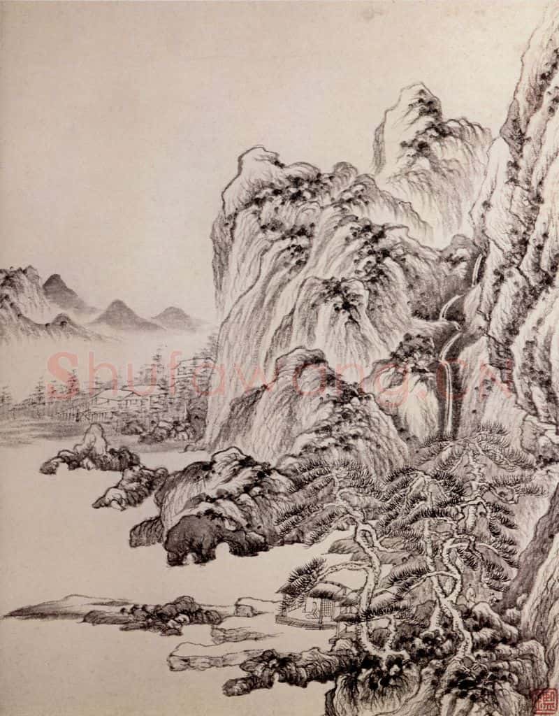 清 王鉴 仿古山水图册 书画作品