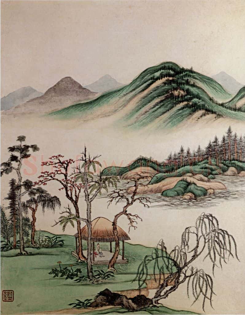 清 王鉴 仿古山水图册 书画作品