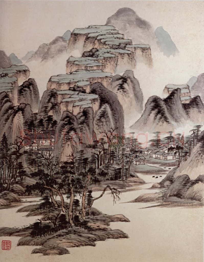 清 王鉴 仿古山水图册 书画作品