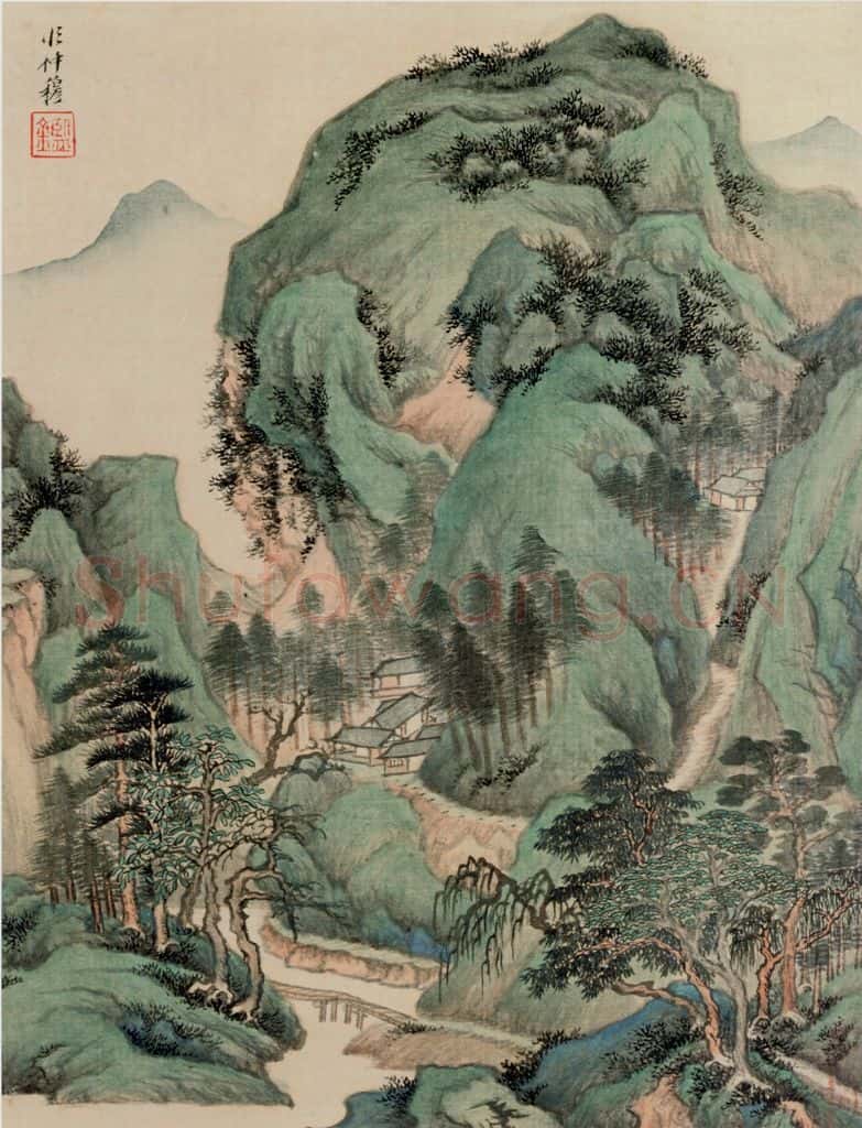 清 王鉴 仿古山水图册 书画作品