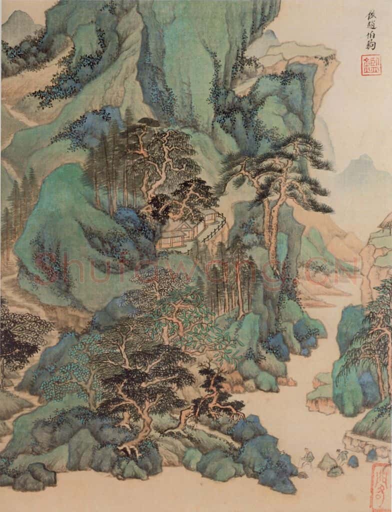 清 王鉴 仿古山水图册 书画作品