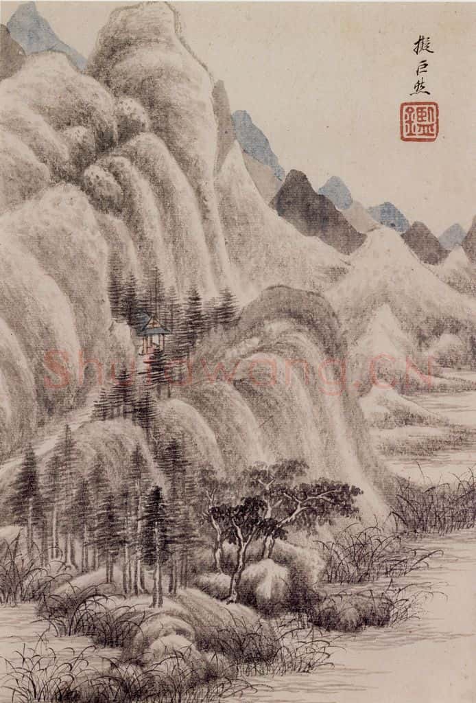 清 王鉴 仿宋元八家册 书画作品