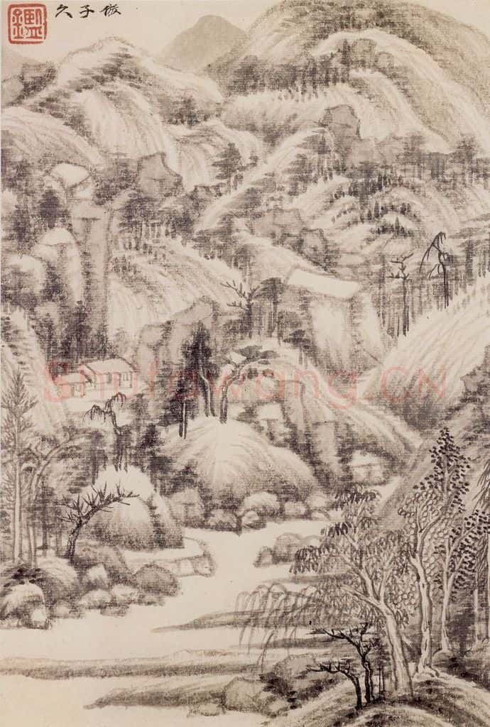 清 王鉴 仿宋元八家册 书画作品