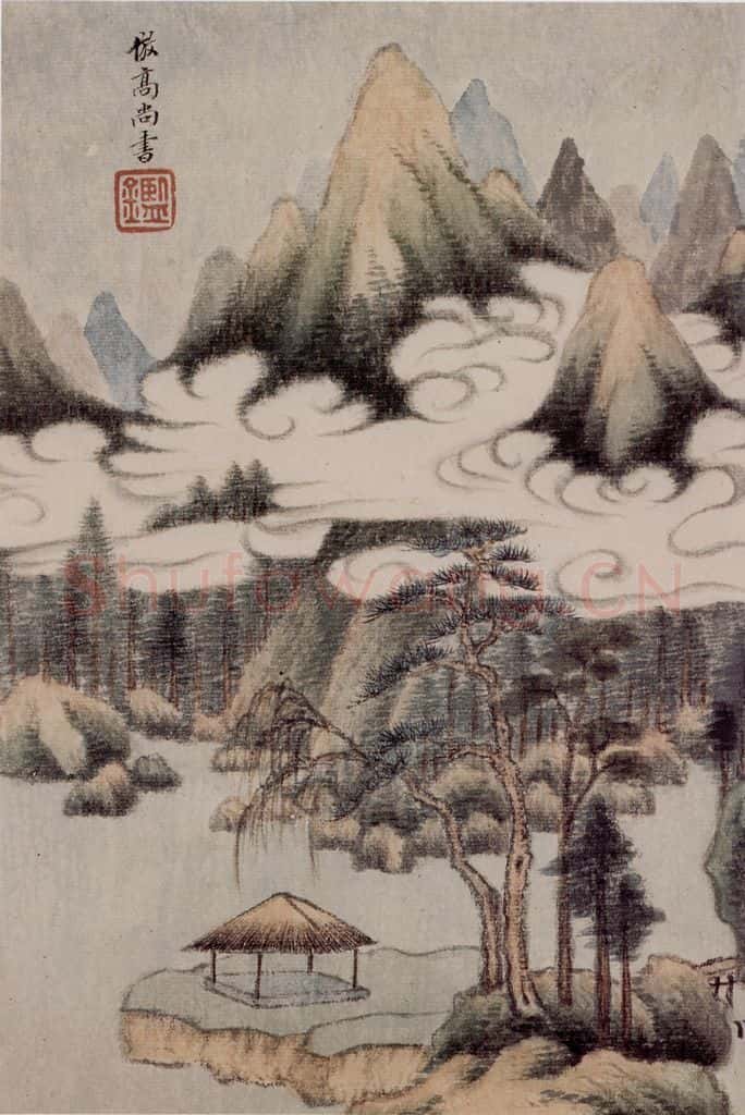 清 王鉴 仿宋元八家册 书画作品