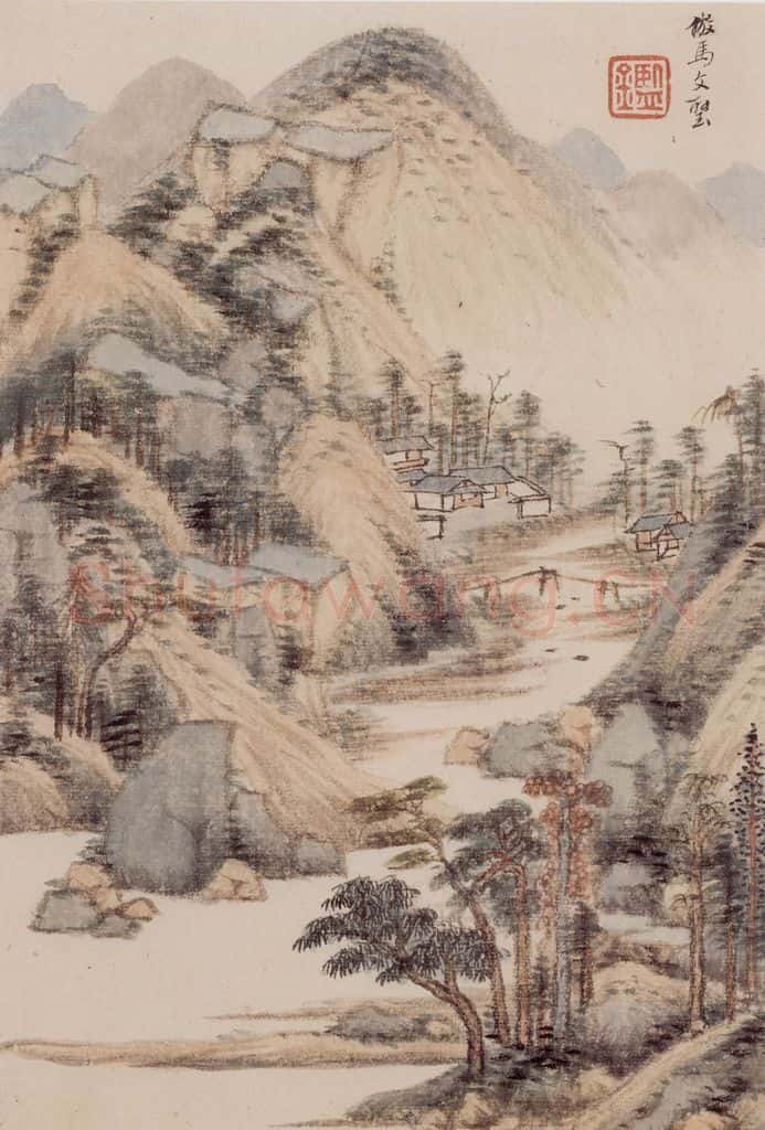 清 王鉴 仿宋元八家册 书画作品