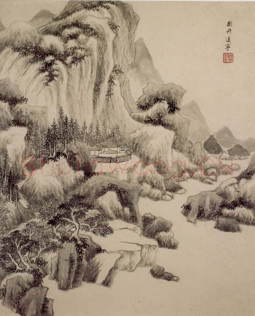 清 王鉴 仿古山水册 书画作品