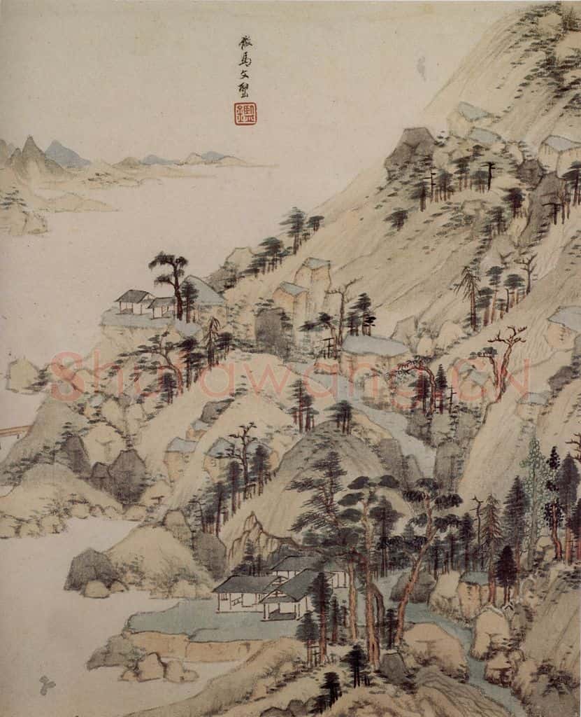 清 王鉴 仿古山水册 书画作品