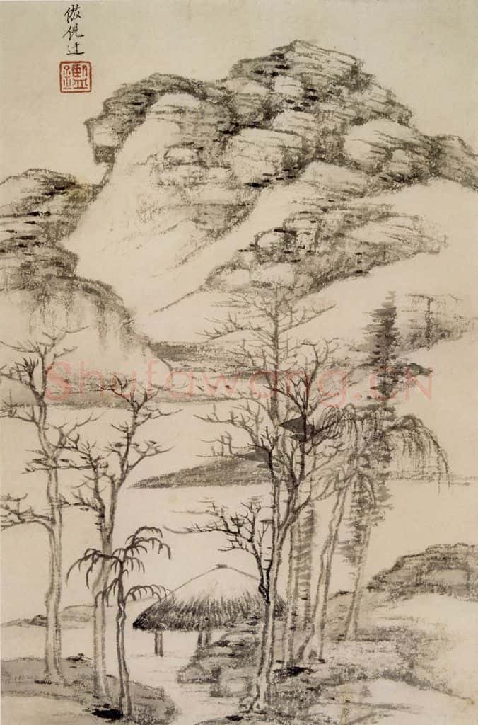 清 王鉴 仿古山水册 书画作品