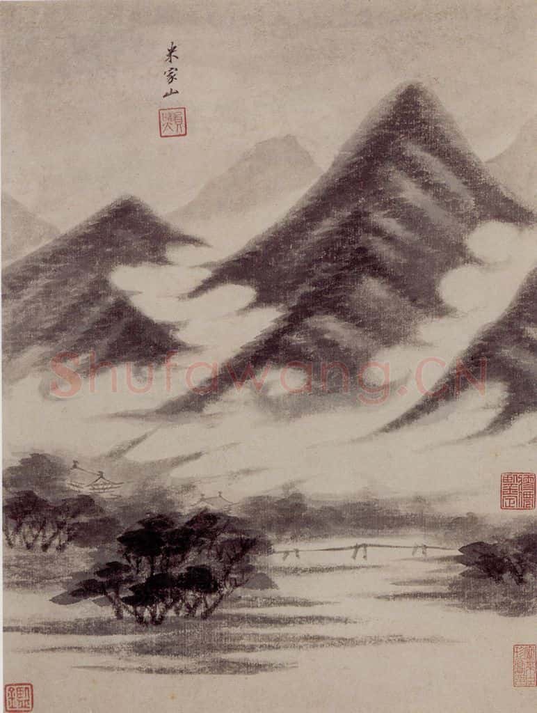清 王鉴 仿古山水册 书画作品