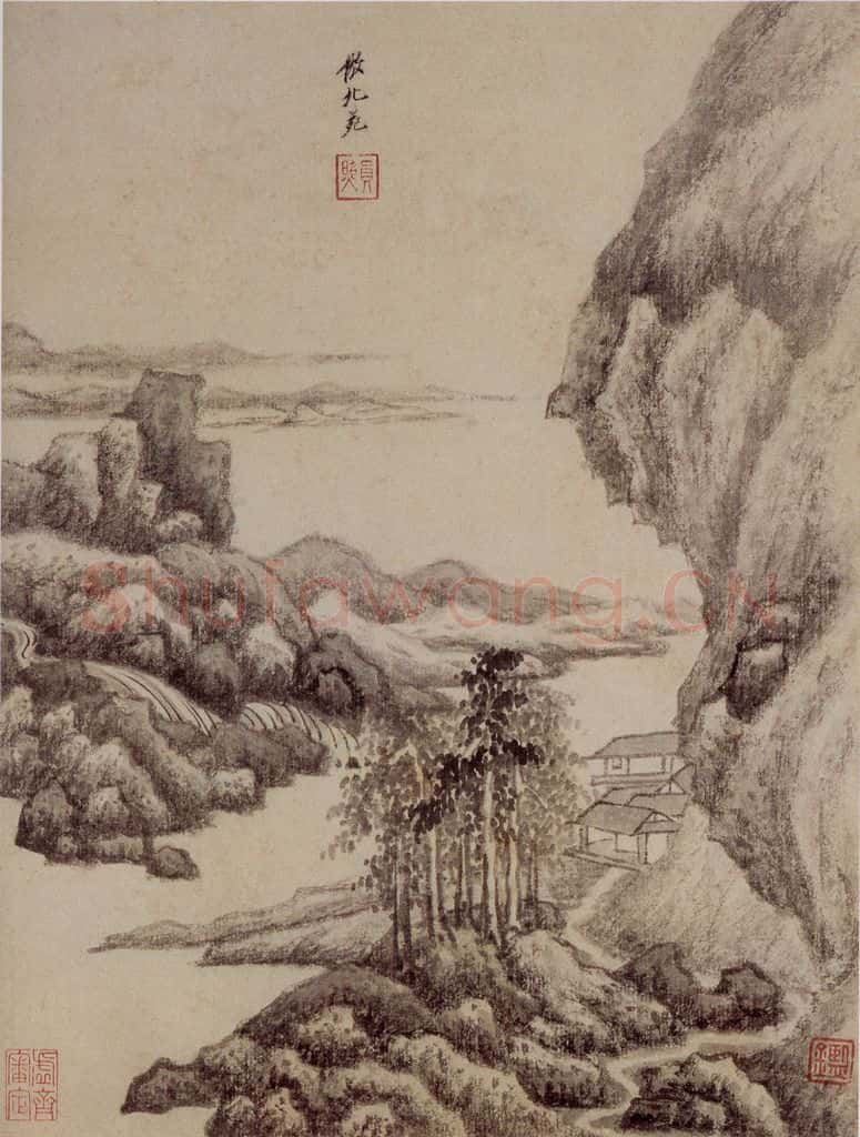 清 王鉴 仿古山水册 书画作品