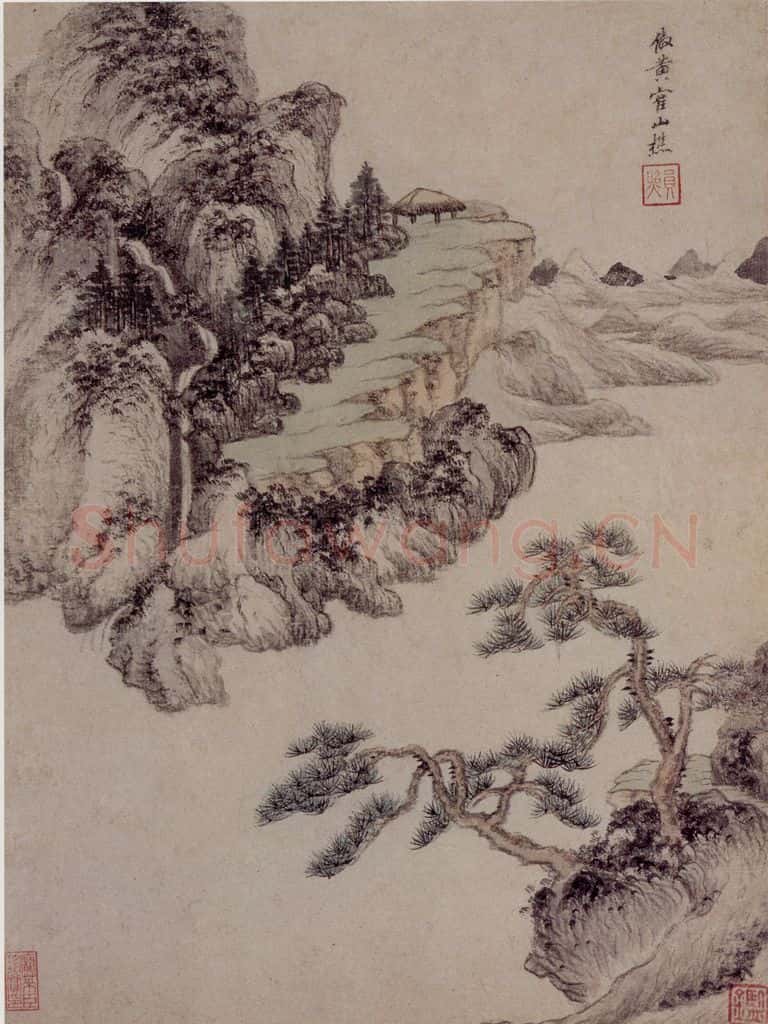 清 王鉴 仿古山水册 书画作品