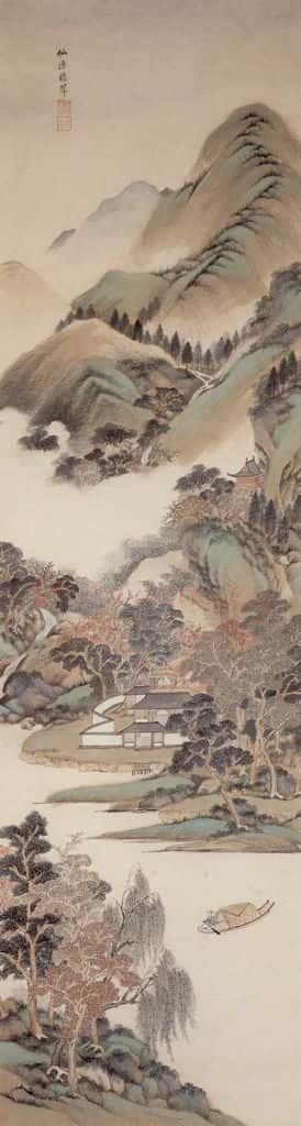 清 王鉴 仿古山水十条屏 书画作品