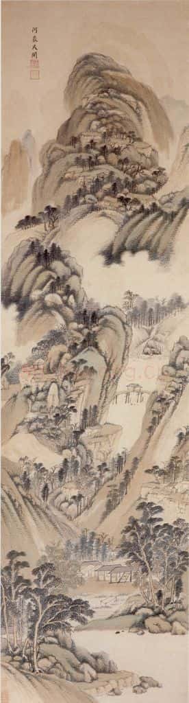 清 王鉴 仿古山水十条屏 书画作品