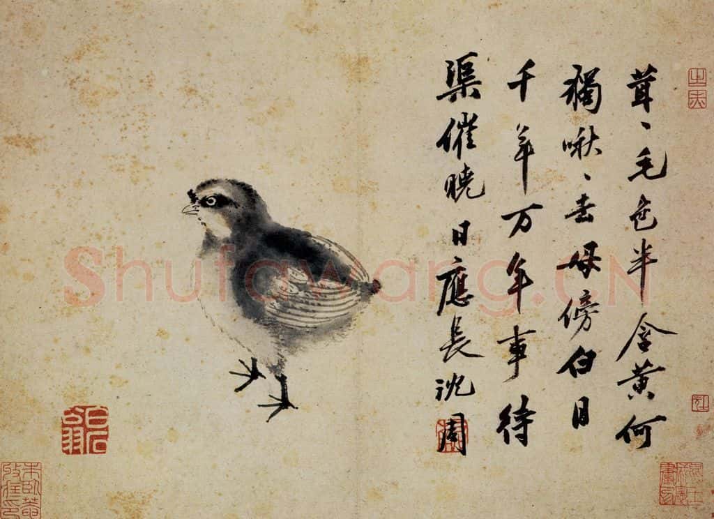 明 沈周《卧游图册》书画作品