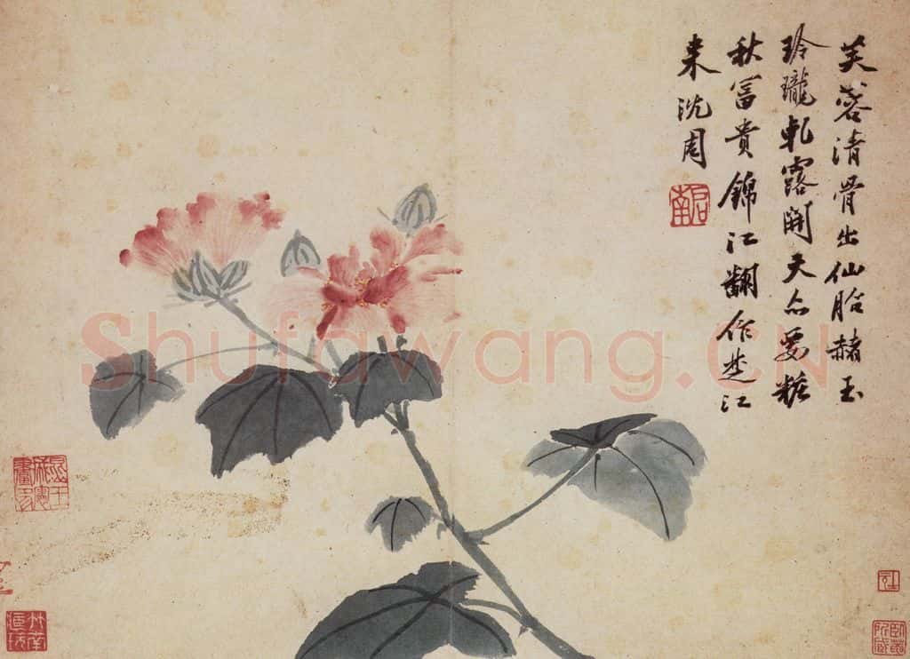 明 沈周《卧游图册》书画作品