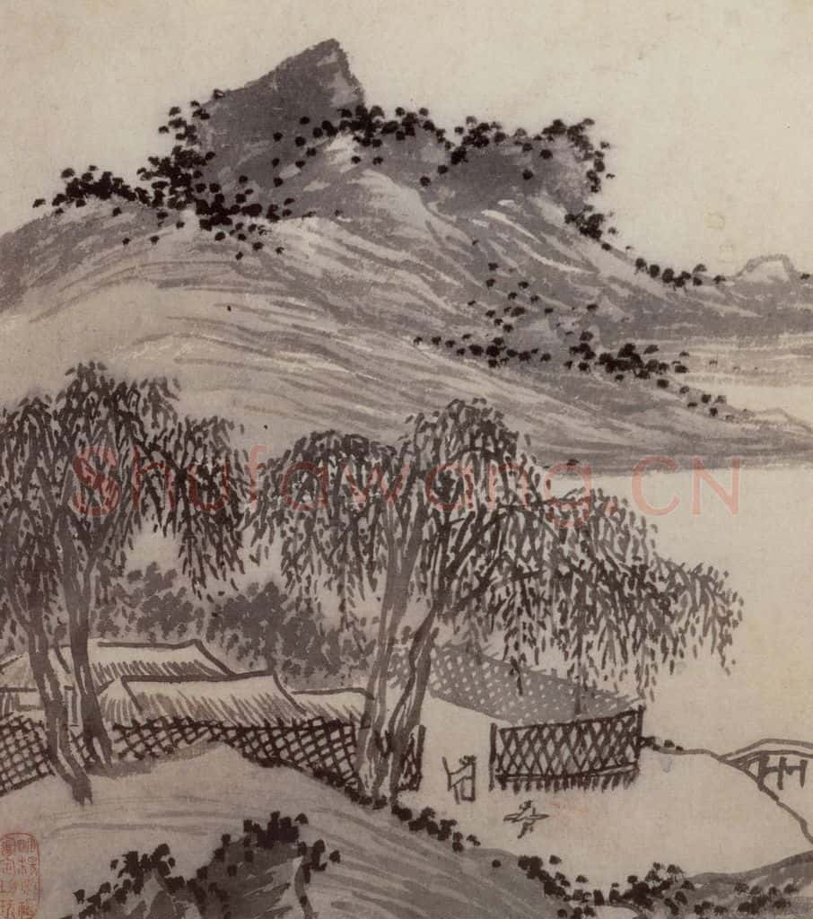 明 沈周《三绝图册》书画作品