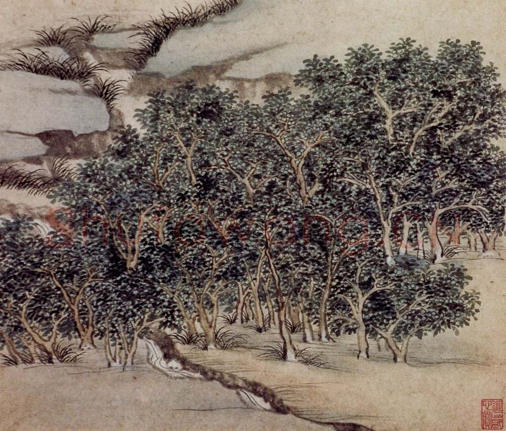 明 沈周《东庄图册》书画作品