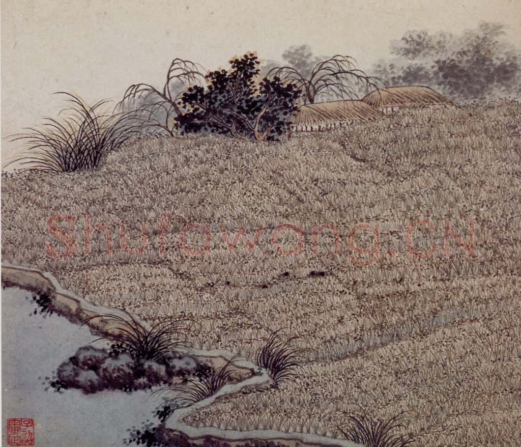 明 沈周《东庄图册》书画作品