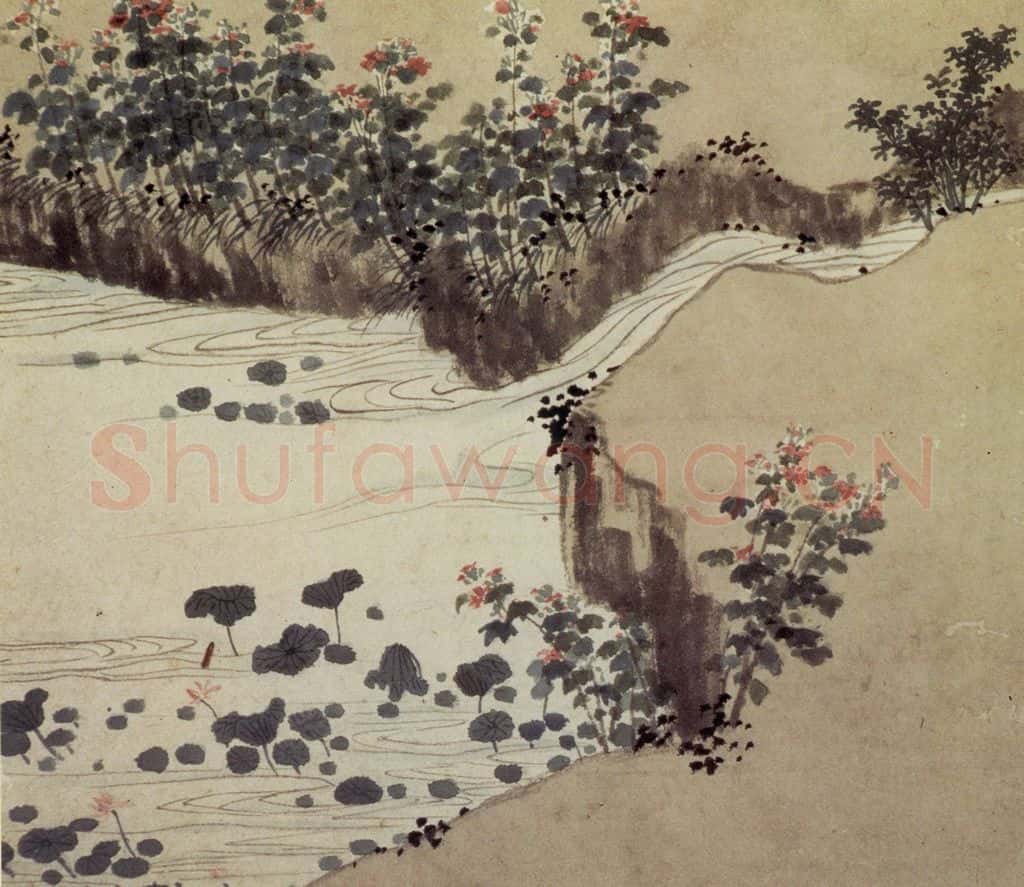 明 沈周《东庄图册》书画作品