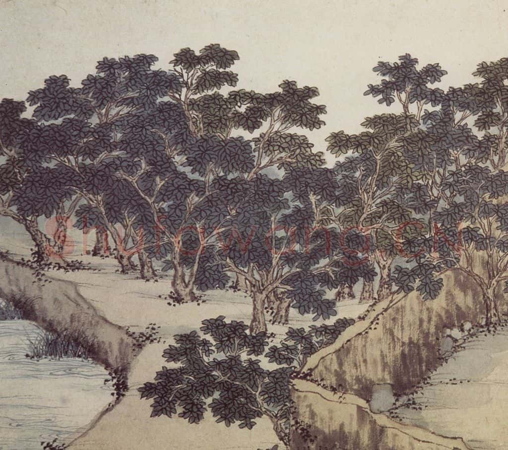 明 沈周《东庄图册》书画作品