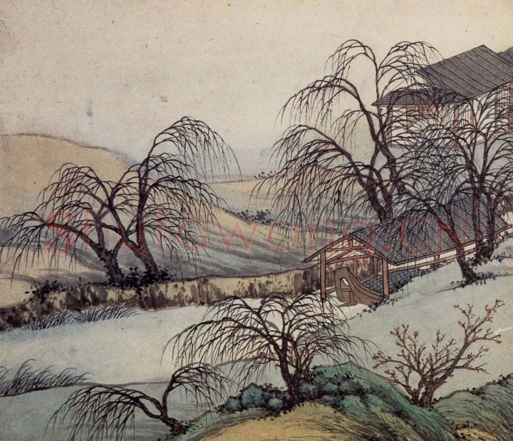 明 沈周《东庄图册》书画作品
