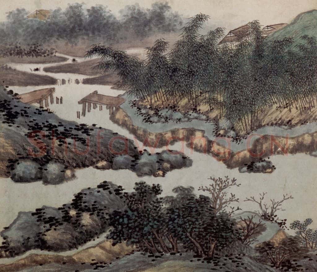 明 沈周《东庄图册》书画作品