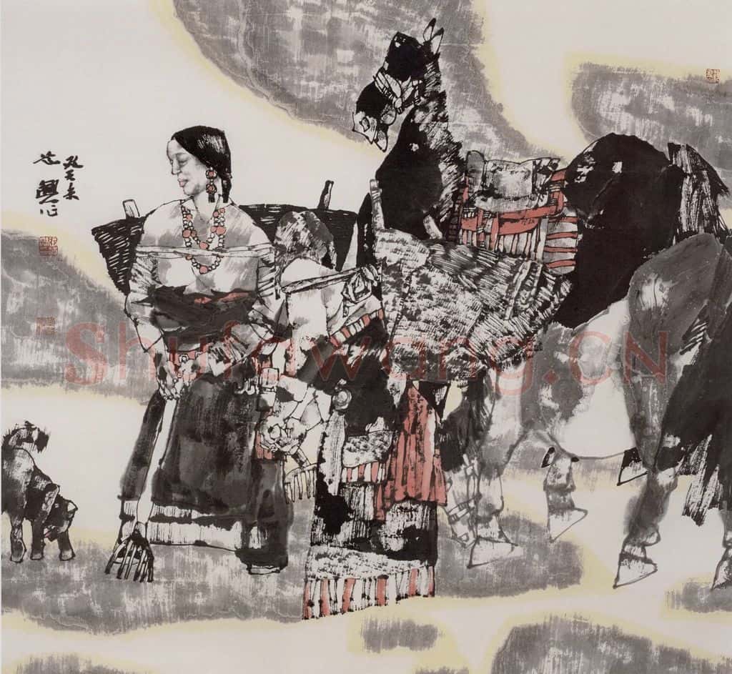 2003年 张道兴《天苍苍地茫茫》书画作品