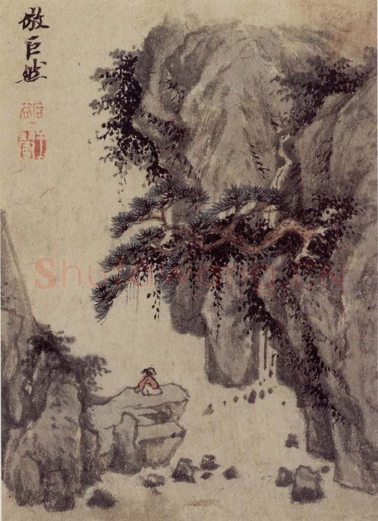 1658年 王翚《仿古山水册》书画作品
