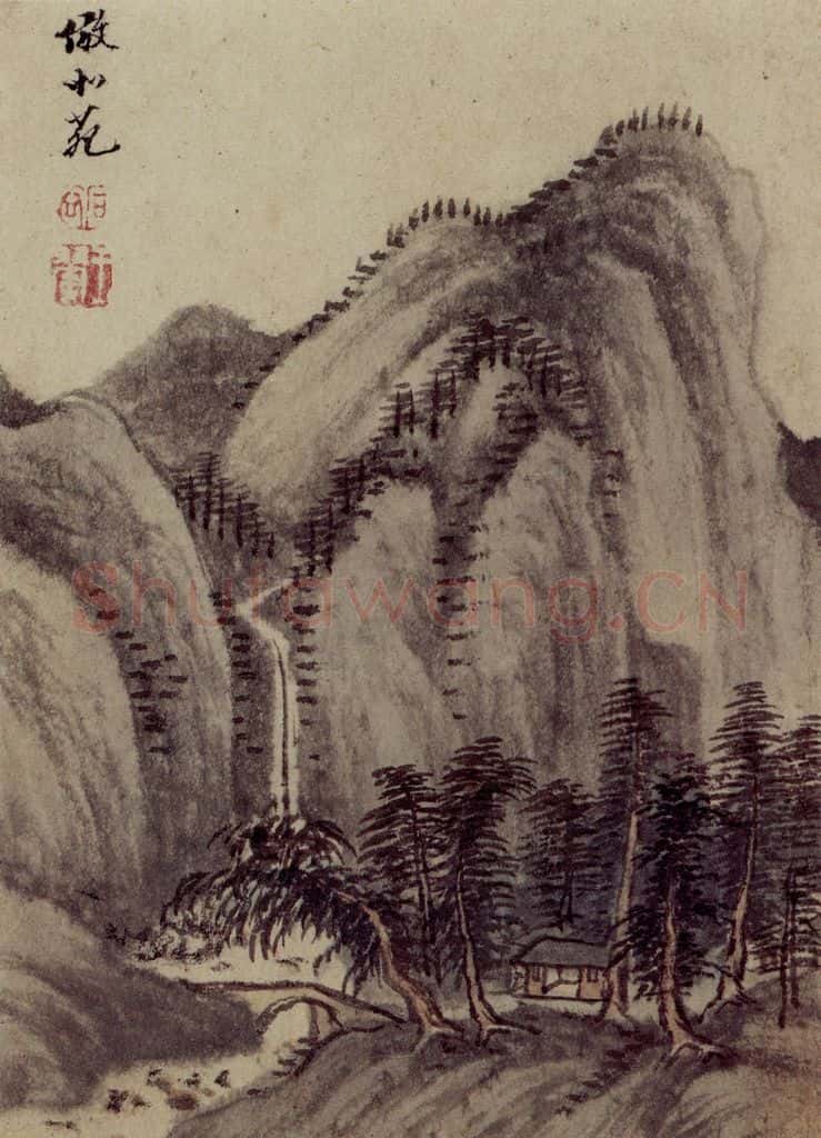 1658年 王翚《仿古山水册》书画作品