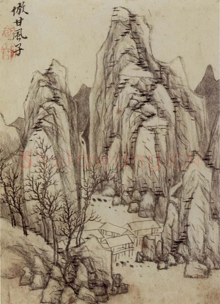 1658年 王翚《仿古山水册》书画作品